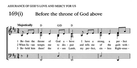 bucor hymn lyrics|Before the Throne of God Above .
